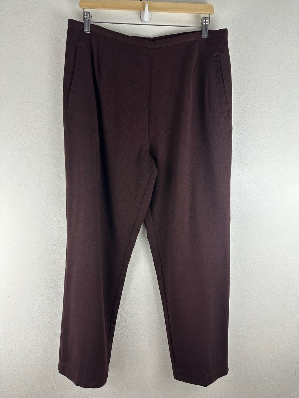 L.L. BEAN WOOL SIDE ZIPPER PANTS WOMEN'S SIDE M TALL